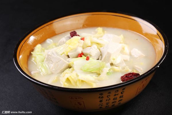 白菜豆腐汤